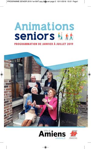 Programme Animations Senior S1/2019