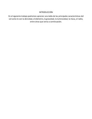 Caracteristicas Del Sol