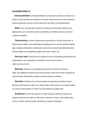 Glosario Web 2