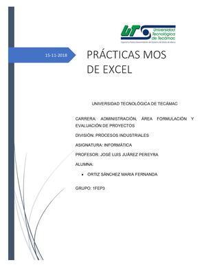 PRÁCTICAS MOS EXCEL