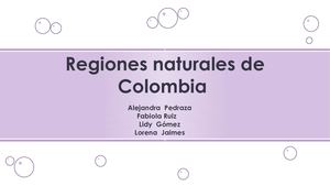 REGIONES NATURALES DE COLOMBIA