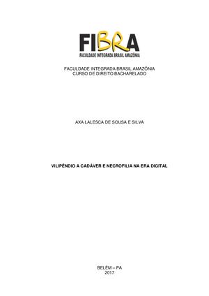 VILIPÊNDIO A CADÁVER E NECROFILIA NA ERA DIGITAL