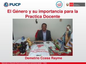 El Género y Su Importancia En La Practica Docente Ccesa007
