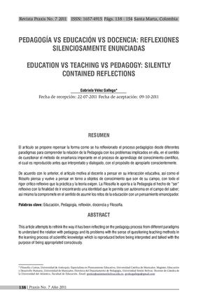 Dialnet Pedagogia Vs Educacion Vs Docencia 5907185