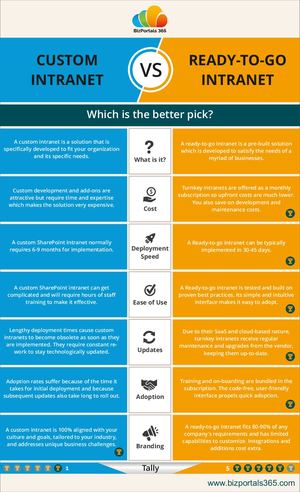 Custom Intranet Vs Ready To Go Intranet
