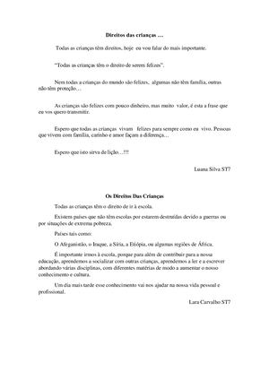 Direitos Das Crianças ST7