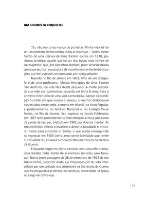 Lima Barreto - Crônicas para jovens - Trecho de obra