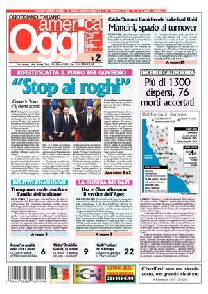 America Oggi 19 Novembre 2018