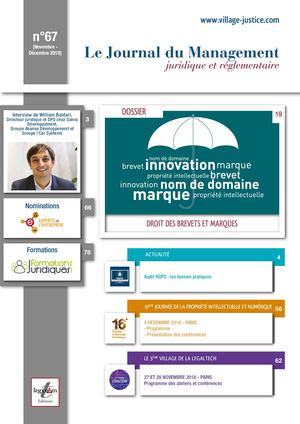 Journal du Management Juridique N° 67
