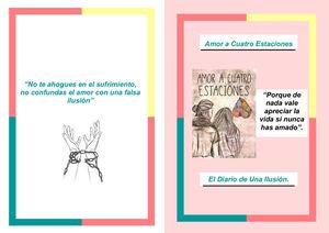 Amor A Cuatro Estaciones, El Diario De Una Ilusión.