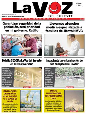 Diario la Voz del Sureste 20/11/2018