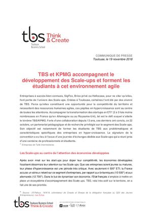 CP TBS et KPMG Scale Ups 19/11/2018