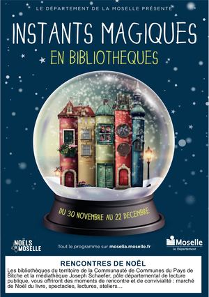 Programme des animations décembre 2018 : "Noëls de Moselle" / Médiathèque Joseph Schaefer