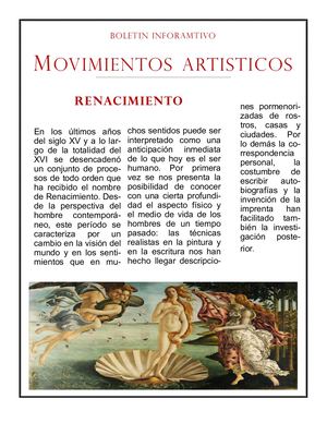 Movimientos artisticos