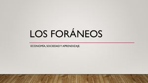 Los Foráneos