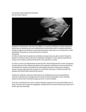 10 Cronistas Imprescindibles De Colombia