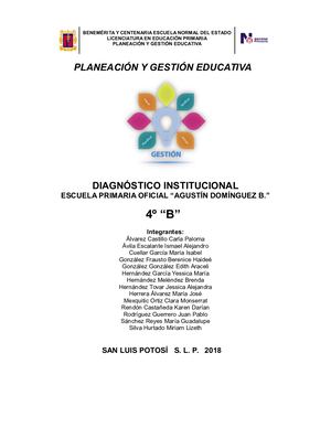 Diagnóstico primer avance