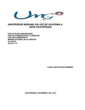 Portafolio de comprensión lectora