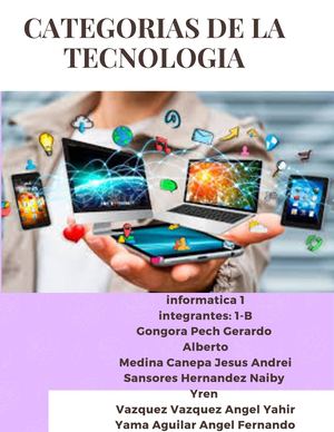 Categorías De La Tecnologia