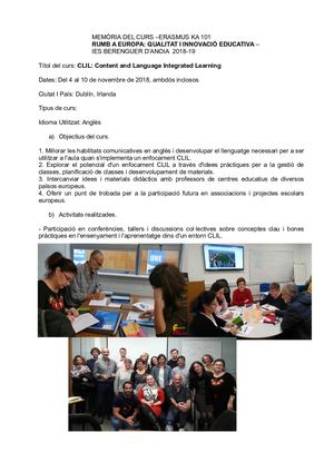 CLIL: Content and Language Integrated -Dublín