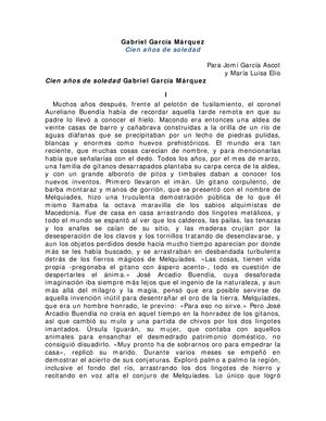 Cien Años De Soledad-Parcial Informatica
