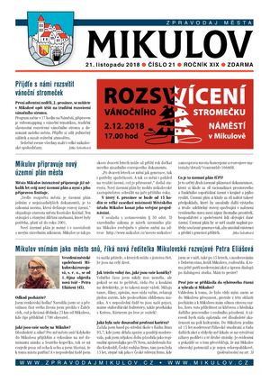 Zpravodaj města Mikulov 21/2018