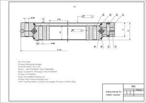 Drawing Of Slewing Bearing Ring  Turntable Gear For Liebherr Excavator R 924