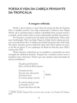 Melhores poemas Torquato Neto - Trecho da obra