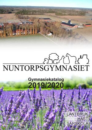 Gymnasiekatalog Nuntorp 2019 2020 Digital