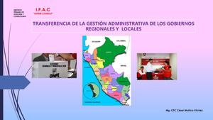 Calaméo - Transferencia De Gestión De Gobiernos Regionales Y Municipales