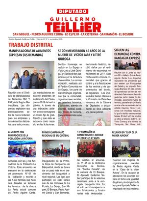 Boletín diputado Guillermo Teillier