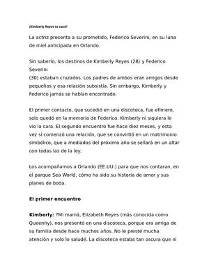 Kimberly Reyes Se Casó