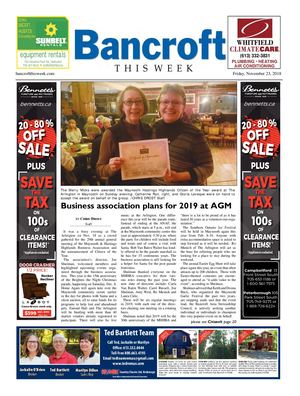 Bancroft This Week Nov 23, 2018