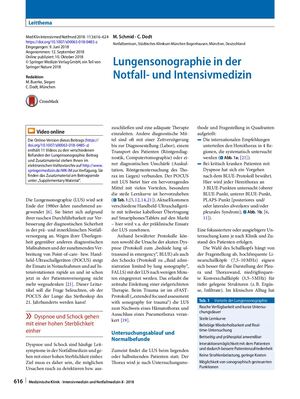 03 Lungensonographie In Der Notfall- Und Intensivmedizin