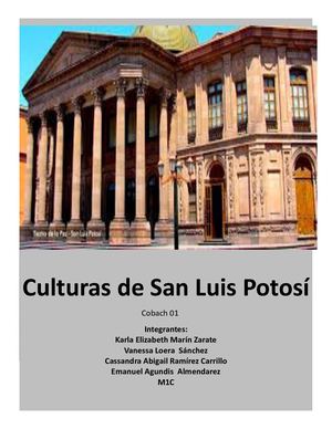 Culturas De San Luis Potosí