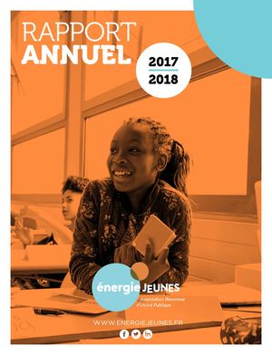 Rapport Annuel Energie Jeunes 2017/2018