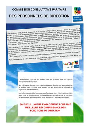 CCP des Personnels de direction : nos engagements !