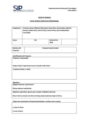 Belen Fuenzalida Garrido 1 Ficha Tecnica