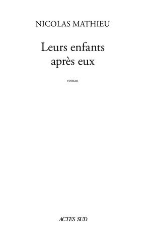 Leurs enfants après eux