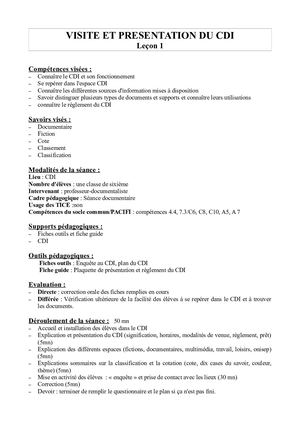 1 Visite Du Cdi