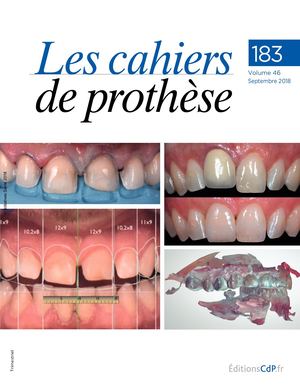 Cahiers de prothèse | Nouvelle formule
