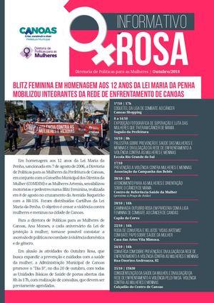 Informativo Rosa da Prefeitura de Canoas - Direto das Mulheres