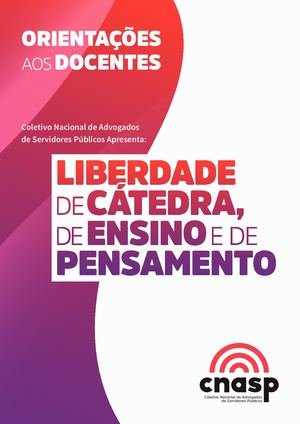 Orientações aos docentes