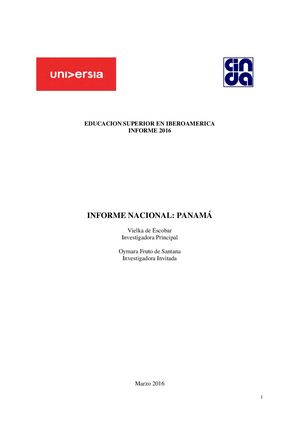 Panama Informe Final
