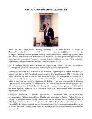 31. RAFAEL ANTONIO CALDERA RODRÍGUEZ