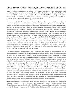 36. HUGO RAFAEL CHAVEZ FRIAS