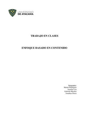 Enfoque Basado En El Contenido
