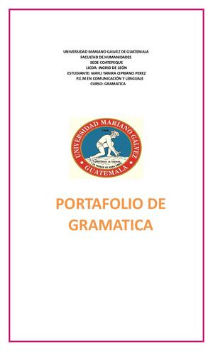 Portafolio De Gramatica