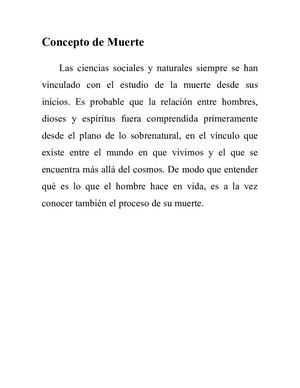 Concepto De Muerte (1)