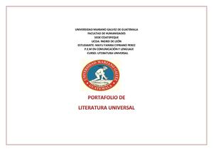 Portafolio De Literatura Universal